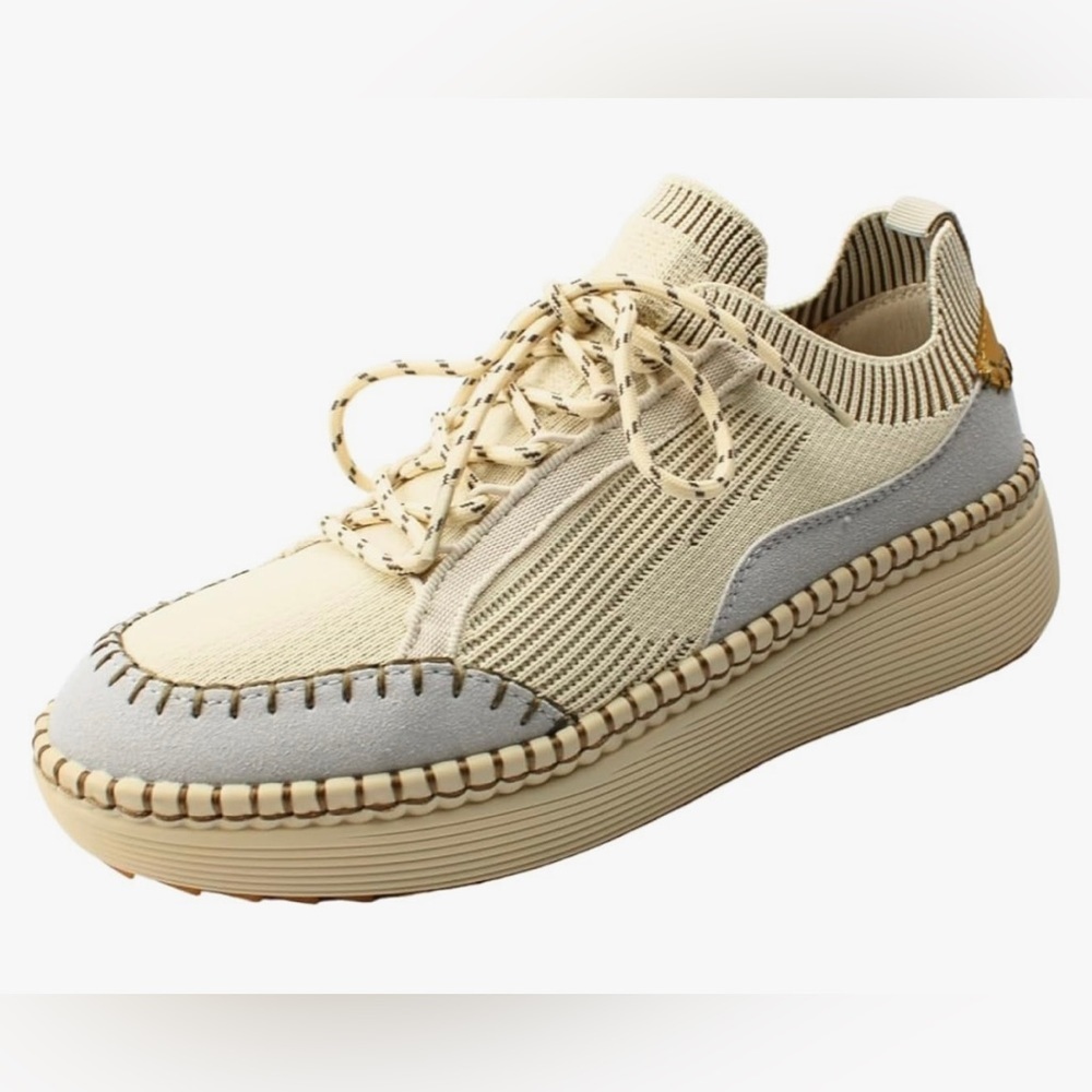 NWOB Steve Madden Indiana Fashion Damen Sneaker  in Beige Multi Size 8.5